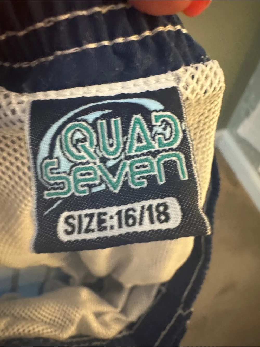 Seven7 Blue Striped Hybrid Swim Shorts with Drawstring